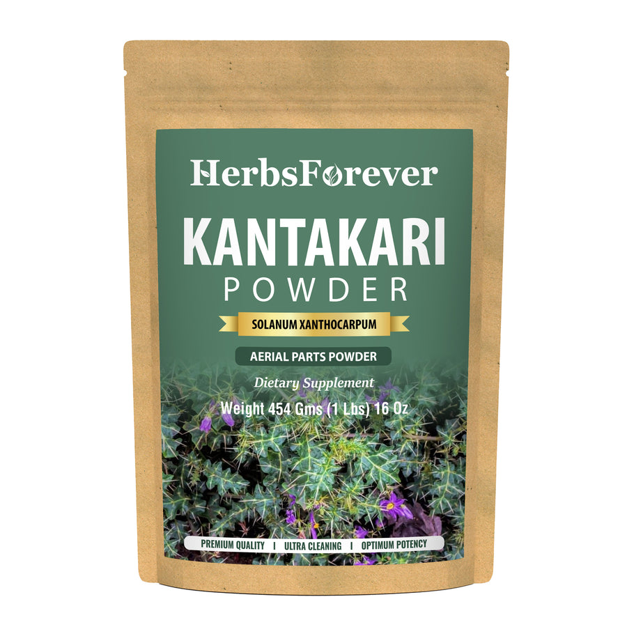 Kantakari Powder (Solanum xanthocarpum ) - Non GMO - Vegan - (454 Gms - 1LBS)