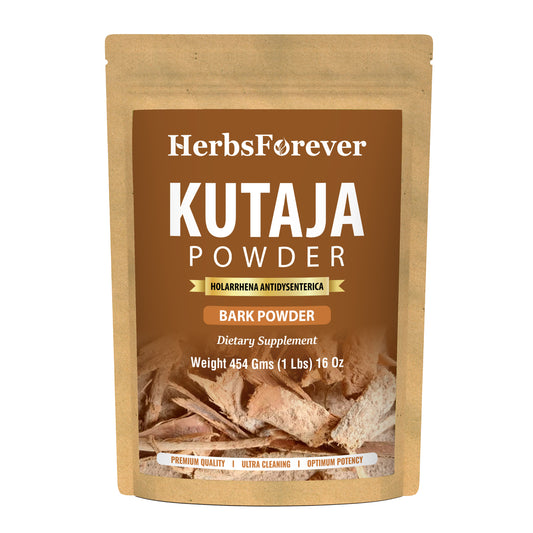Kutaja Powder (Holarrhena Antidysenterica) - Non GMO - Vegan - (454 Gms - 1LBS)