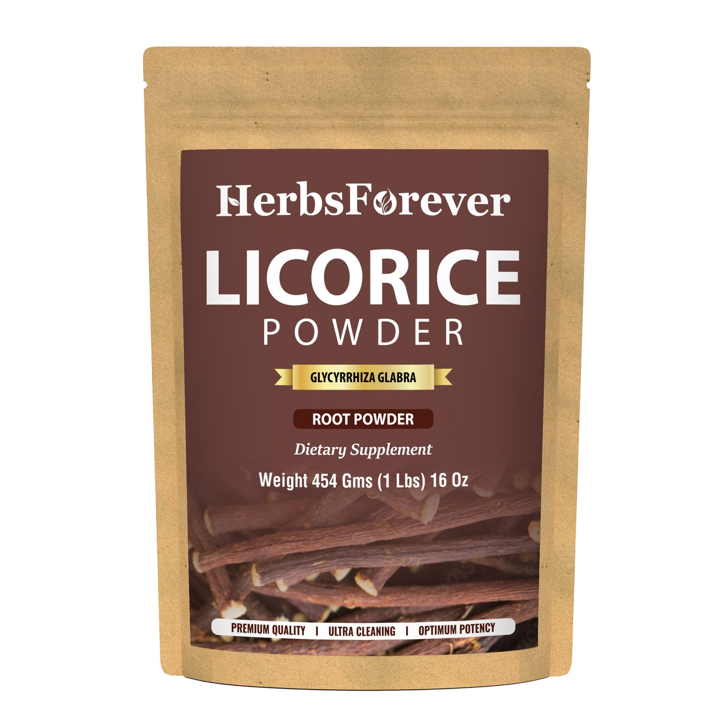 Licorice Powder (Glycyrrhiza Glabra) - Non GMO - Vegan – (454 Gm - 1LBS)