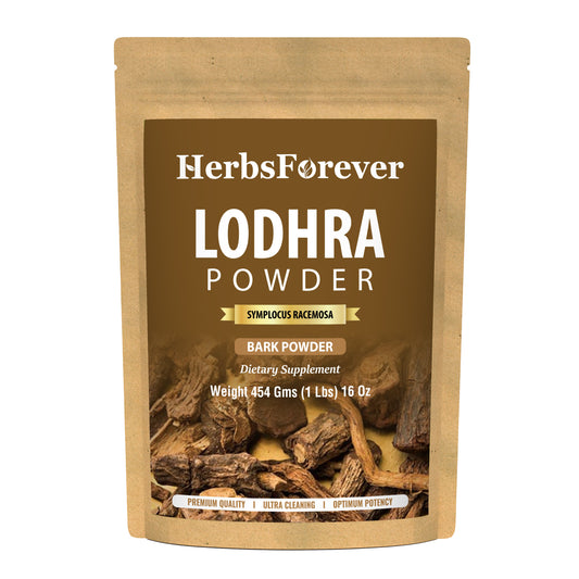 Lodhra Powder (Symplocos Racemosa Roxb) - Non GMO - Vegan - (454 Gms - 1LBS)