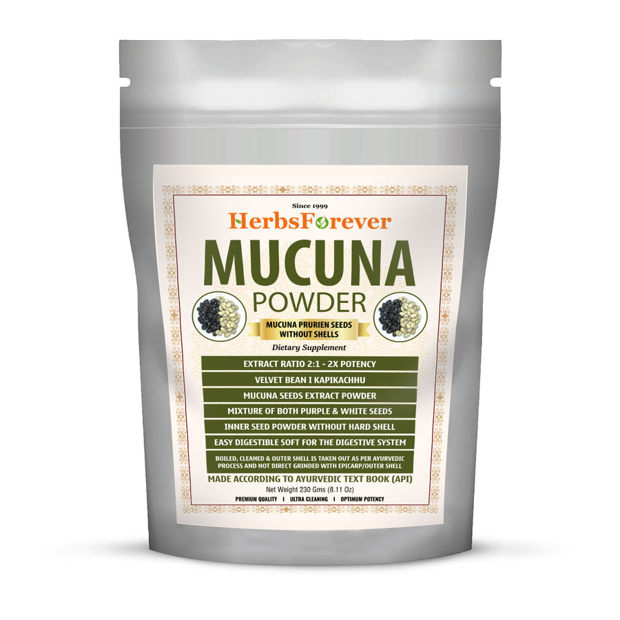 Mucuna Powder (Mucuna Pruriens) - Non GMO - Vegan - (230 Gms - ½ LBS )