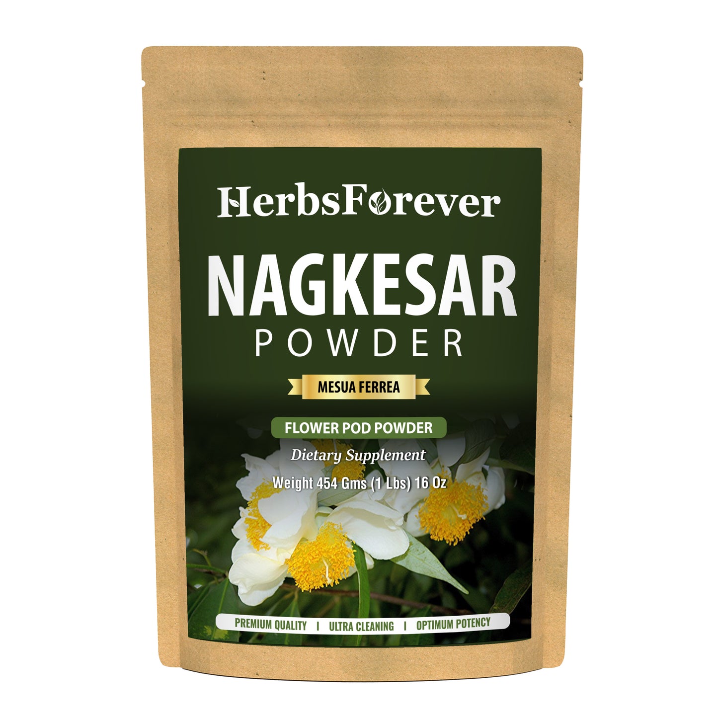 Nagkesar Powder (Mesua Ferrea) - Non GMO - Vegan - 454 Gms - 1LBS