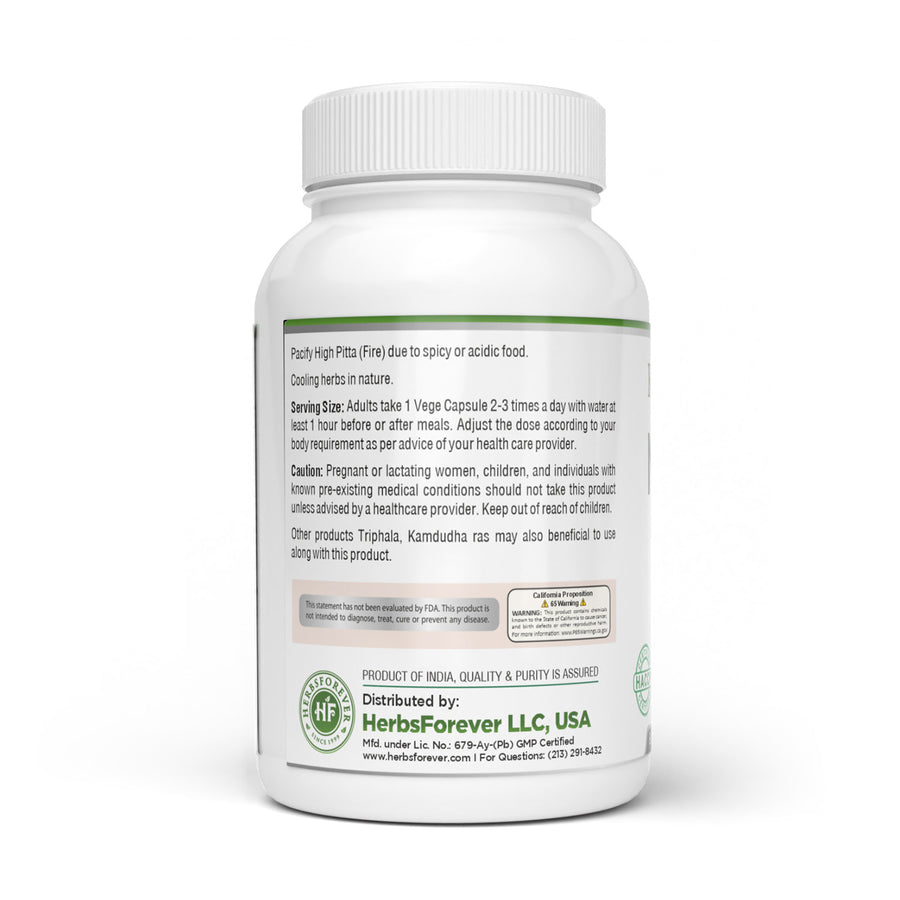 Netacid Capsules - Ayurvedic Herbal Supplement – 90 Vege Capsules – 800 Mg Each
