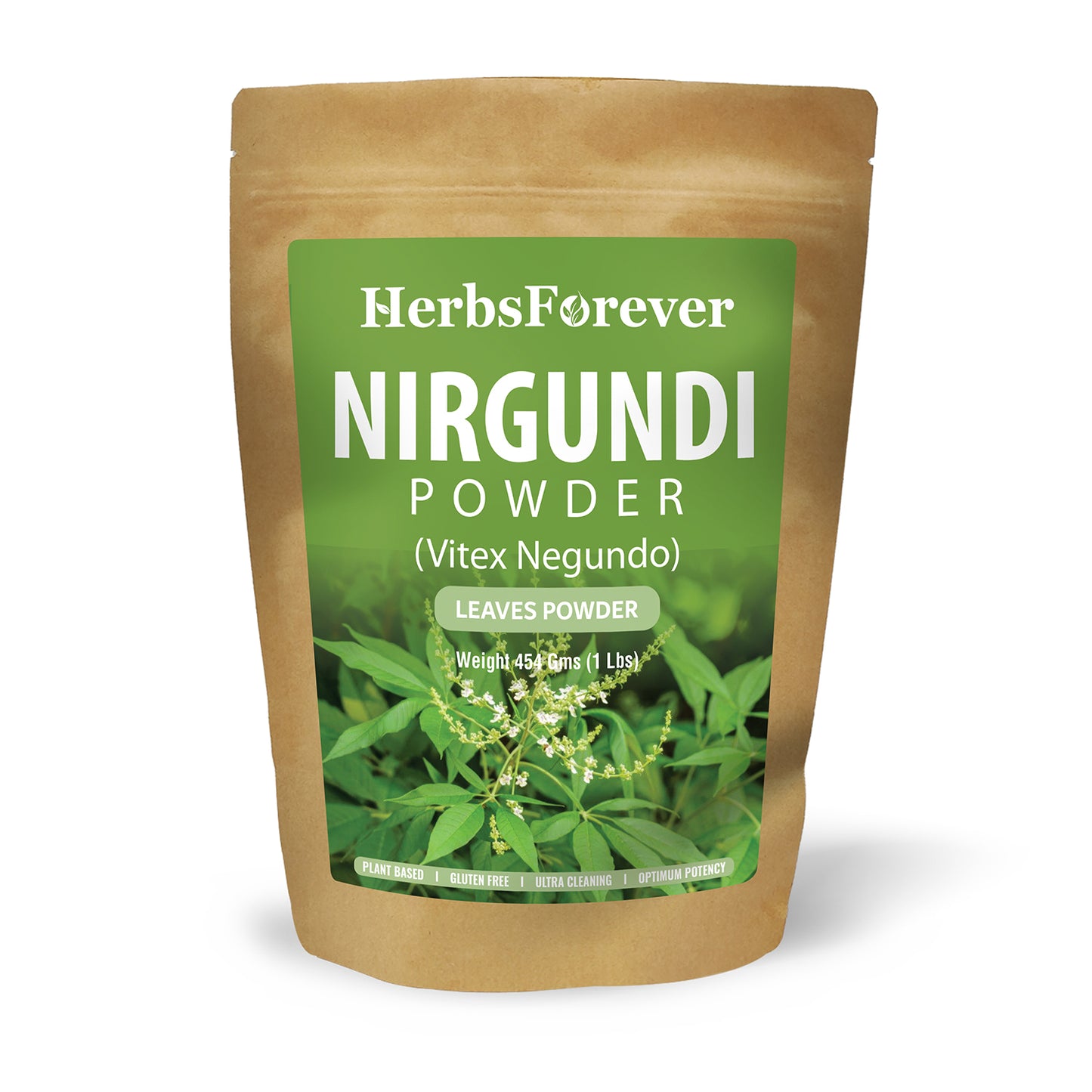 Nirgundi Powder (Vitex Negundo) - Non GMO - Vegan - (454 Gms - 1LBS)
