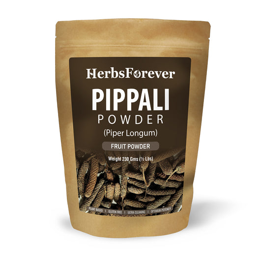 Pippali Powder (Piper Longum) - Non GMO - Vegan - (230 Gms- ½ LBS)