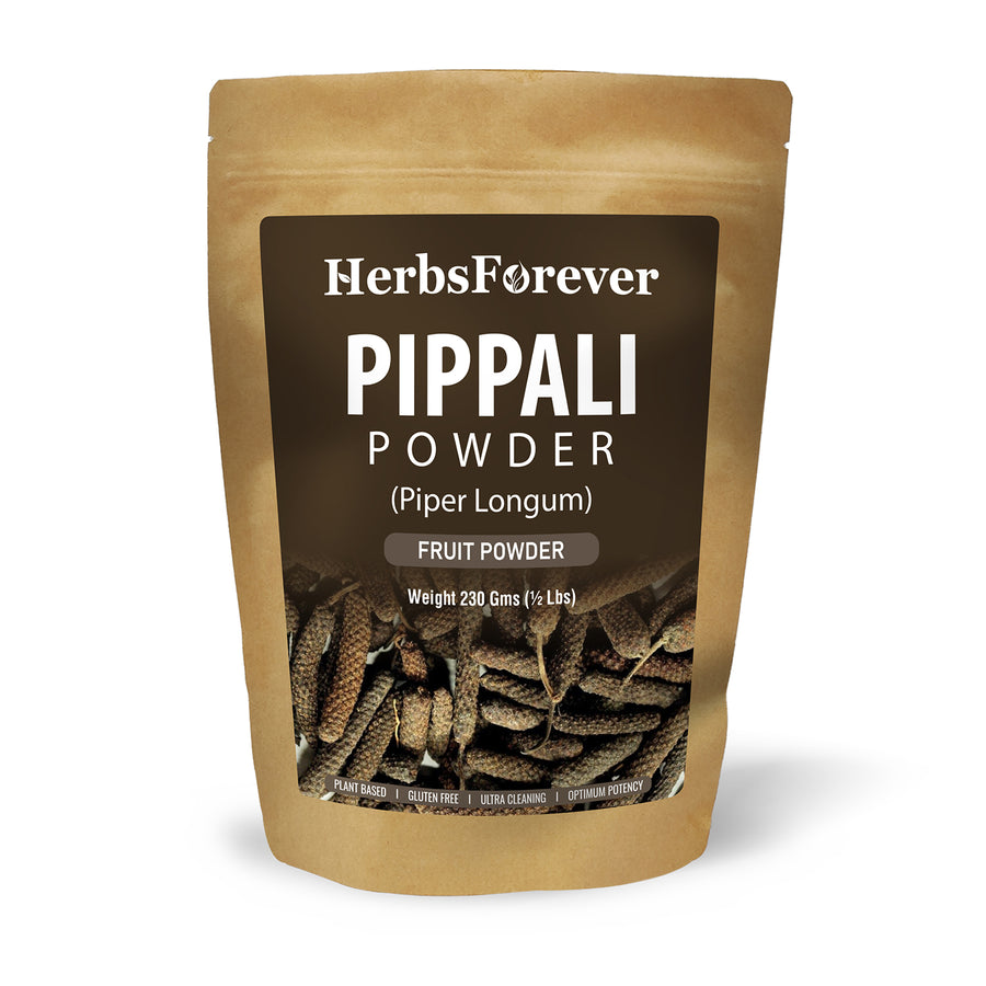 Pippali Powder (Piper Longum) - Non GMO - Vegan - (230 Gms- ½ LBS)