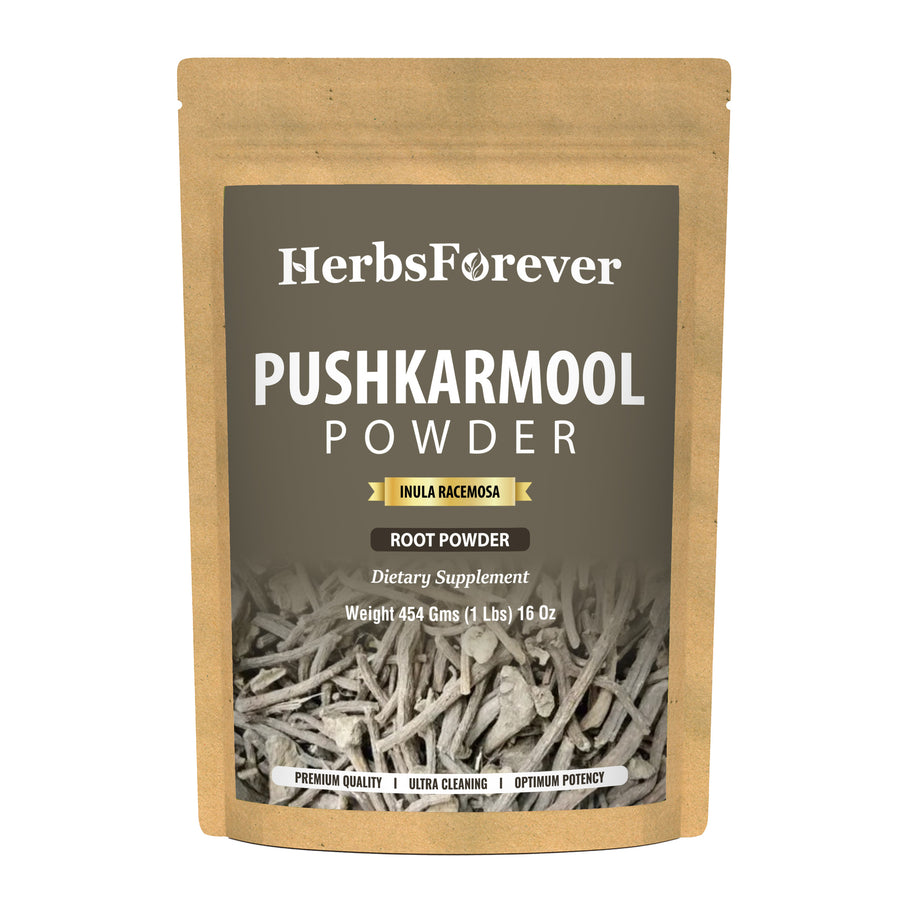 Pushkarmool Powder (Inularacemosa) - Non GMO - Vegan - (454 Gms - 1LBS)