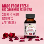 Rose Powder - (Rose centifolia) - Non GMO - Vegan  - 100 Gms