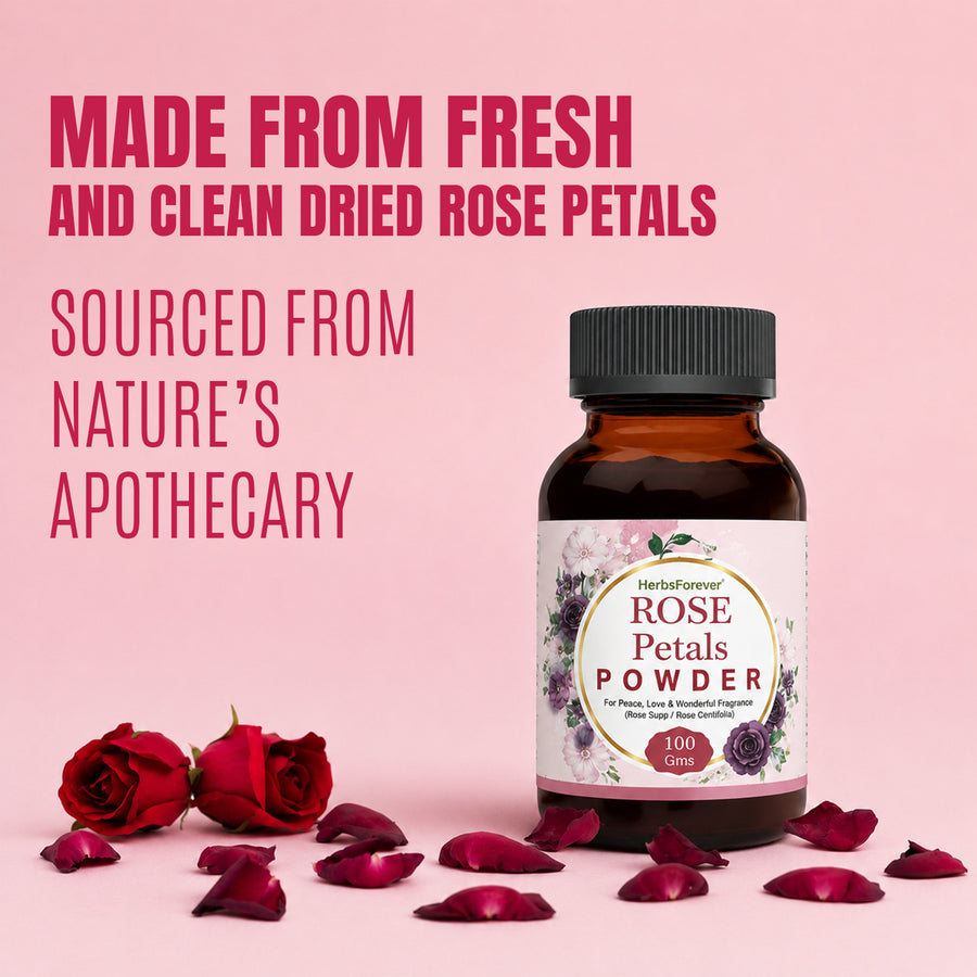 Rose Powder - (Rose centifolia) - Non GMO - Vegan  - 100 Gms