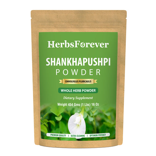 Shankhapushpi Powder (Convolvulus Pluricaulis) – Non GMO – Vegan – (454 Gms – 1LBS)