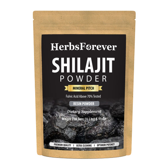Shilajit Powder (Mineral Pitch) - Vegan - (230Gms - ½ LBS)