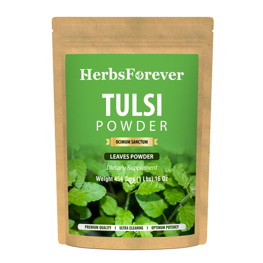 Tulsi Powder (Ocimum Sanctum) - Non GMO - Vegan - (454 Gms - 1LBS)
