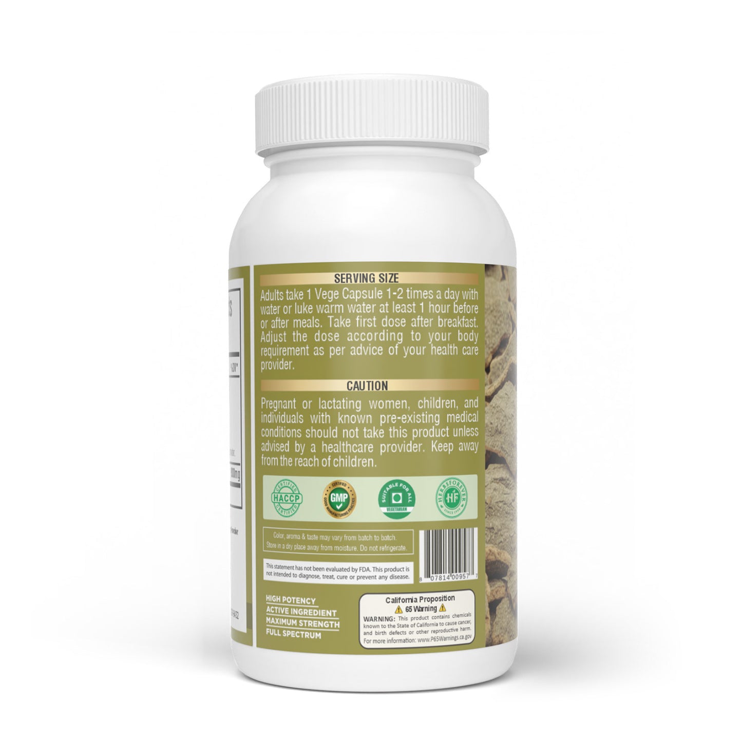 Varuna Capsules - Vegan & Gluten Free - Plant Based Supplement - 60 Vege Capsules - 800 Mg Each