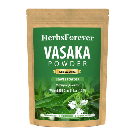 Vasaka Powder (Adhatoda Vasica) - Non GMO - Vegan - (454 Gms - 1LBS)