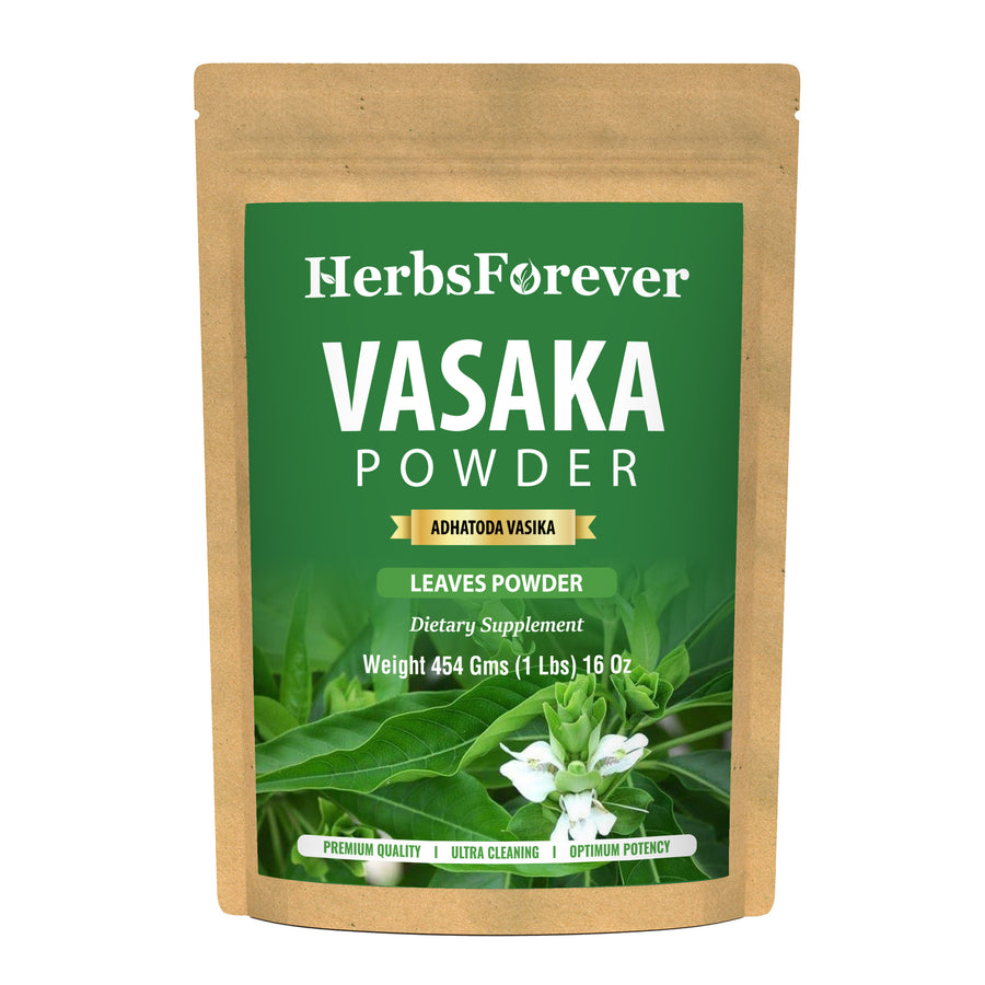 Vasaka Powder (Adhatoda Vasica) - Non GMO - Vegan - (454 Gms - 1LBS)