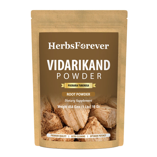 Vidari Kanda Powder (Pueraria Tuberosa) - Non GMO - Vegan - (454 Gms - 1LBS)