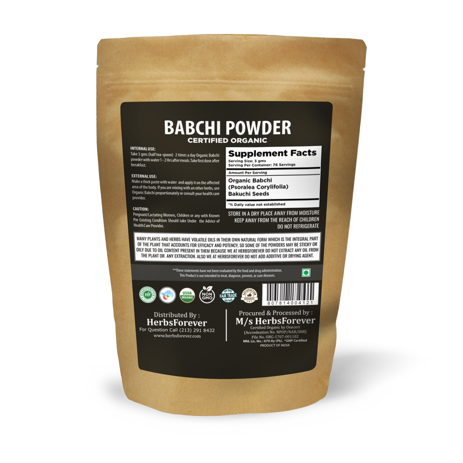 Babchi Powder Organic