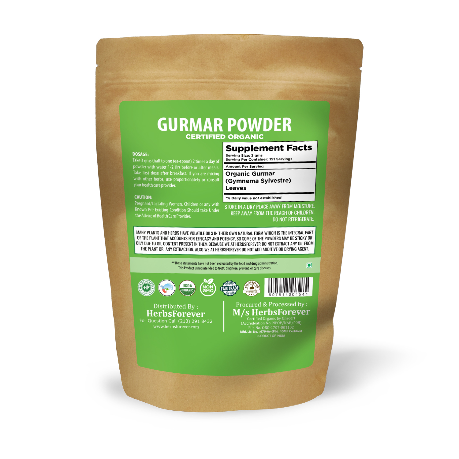 Gurmar Powder Organic
