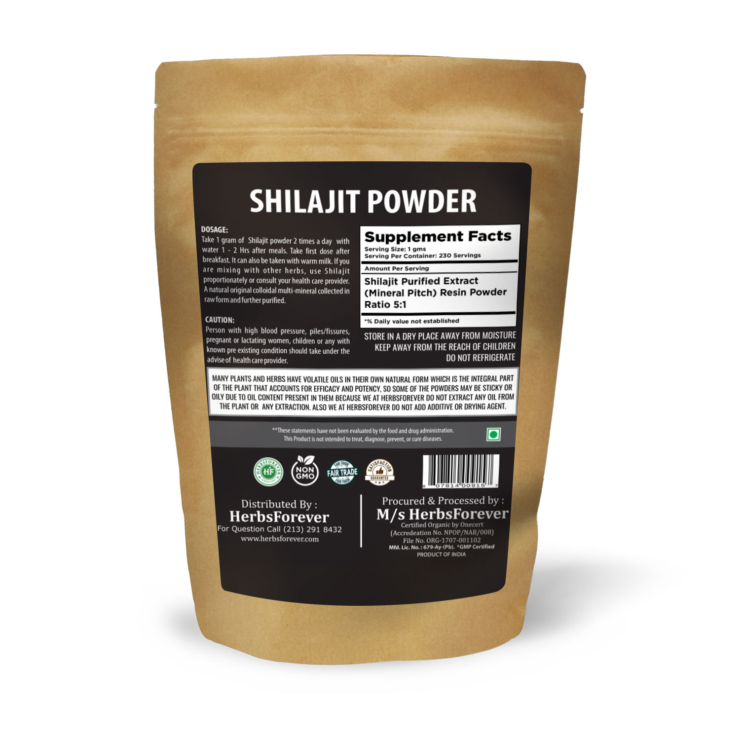 Shilajit Purified Resin Powder