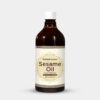 Sesame-Oil-(474ml) Sesame Oil - (Sesamum Indicum) - Cold pressed and double filtered in Muslin Cloth - 16 oz (473.16 Ml)