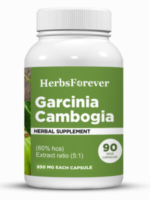 Garcinia Capsules - Garcinia cambogia - 60% HCA - Extract Ratio 5:1 - 90 Vege Capsules - 650 mg each
