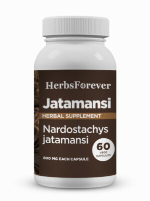 Jatamansi Capsules – Nardostachys Jatamansi - 2% to 2.5% Jatamansone - Extract Ratio 6:1 - 60 Vege Capsules - 800 mg each