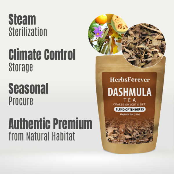 bnr6_dashmula_tea_powder_454 Dashmula Kwath Tea (Coarse cut and sift) - 454 gm