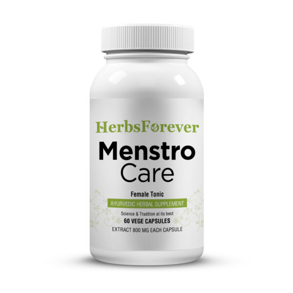 Menstro Care Capsules - Ayurvedic Herbal Supplement – 60 Vege Capsules – 800 Mg Each