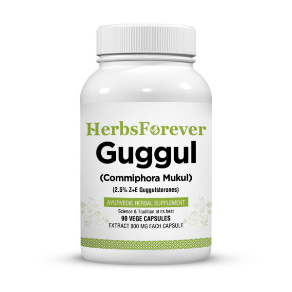 bnr1_guggul (commiphora-mukul) Guggul Resin Capsules – Commiphora Wightii - 2.5% Z&E - Extract Ratio 5:1 - 90 Vege Capsules - 700 mg each
