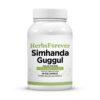 Simhanada Guggulu - Ayurvedic Herbal Supplement - 90 Vege Capsules - 800 Mg Each