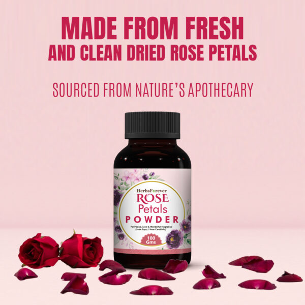 Rose Powder - (Rose centifolia) - Non GMO - Vegan  - 100 Gms