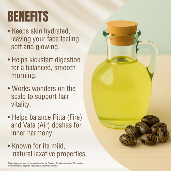 bnr3_castor-Oil-(210ml) Castor Oil - (Ricinus Communis) - Cold pressed and double filtered in Muslin Cloth - 210 ml (7.11 oz)