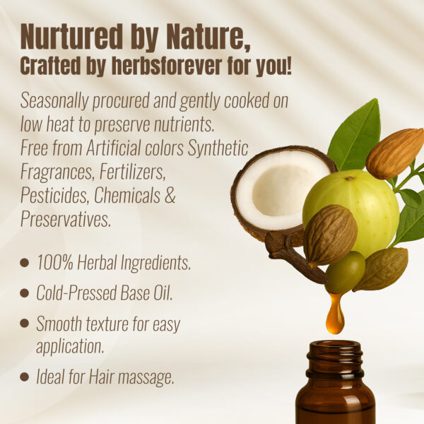 Wondruff Oil - Processed with Sesame Oil - Cold pressed and double filtered in Muslin cloth - 210 ml